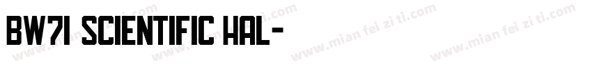BW7i Scientific Hal字体转换